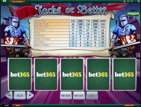 jacks or better bet365